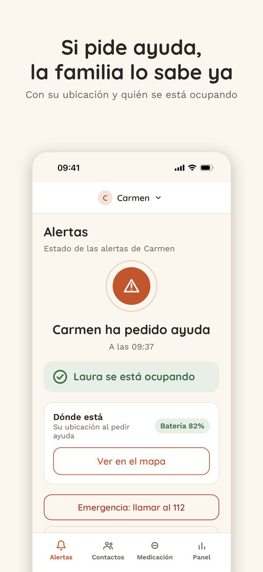La familia sabe quién se está ocupando