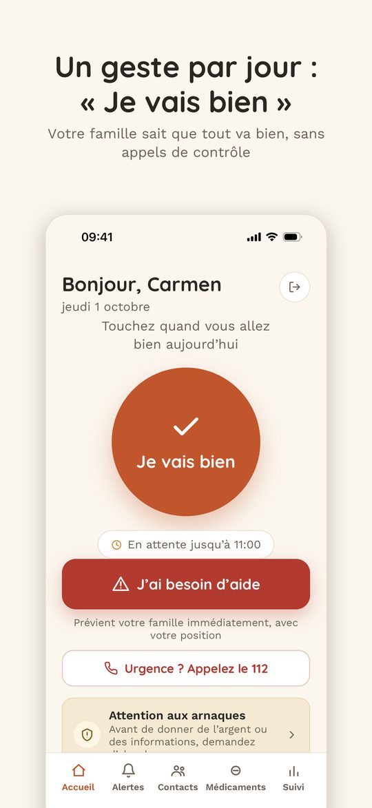 « Je vais bien » d’un seul geste