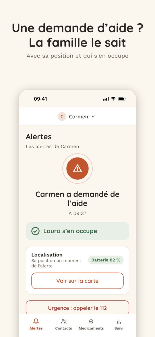 La famille sait qui s’en occupe